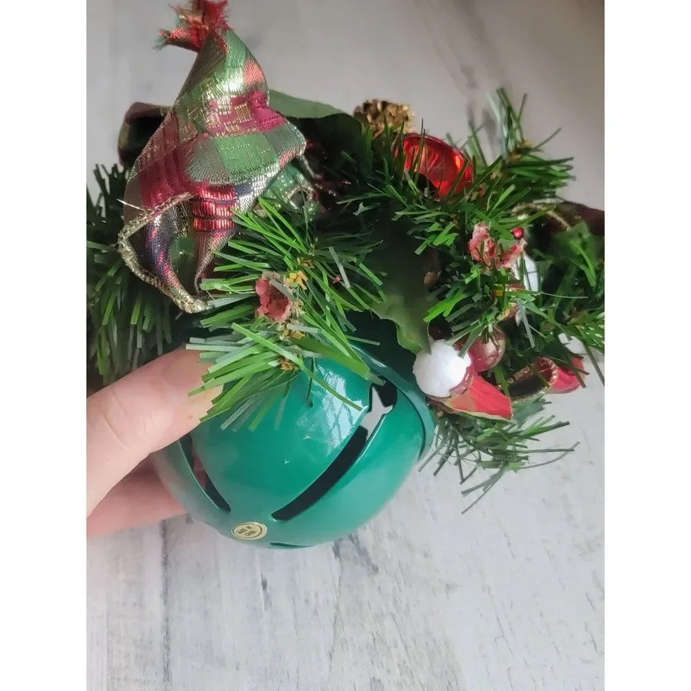 Green bell door knocker‎ hanging Xmas decor